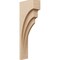 Ekena Millwork 5"W x 10"D x 30"H Thin Rockford Rough Cedar Woodgrain TimberThane Corbel, Primed Tan CORUR05X10X30ROCRCPR - alternate 1